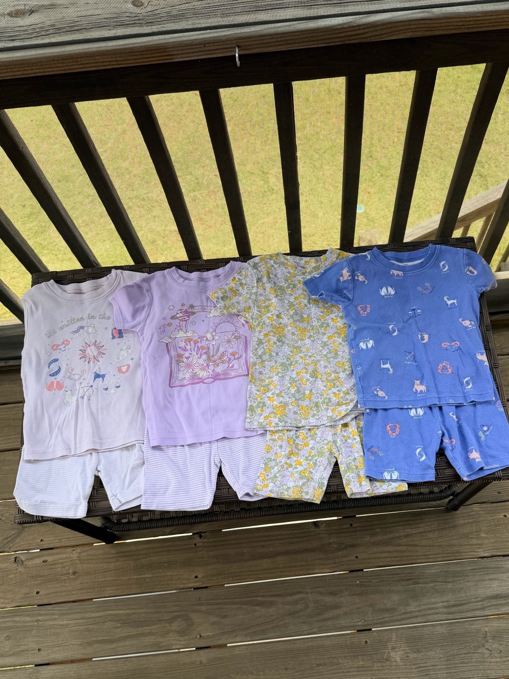 Carter’s Kids' Short Sleeve Pajama Set - Pastel Mix Size 5